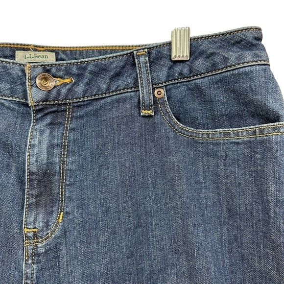 L.L Bean Women’s Classic Fit High Rise Blue Denim Jeans, 16P - Picture 9 of 13